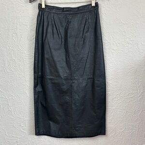 Vintage Arlando Leather Midi Skirt